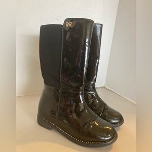 Girls children’s Place Patton leather look riding boots size 10